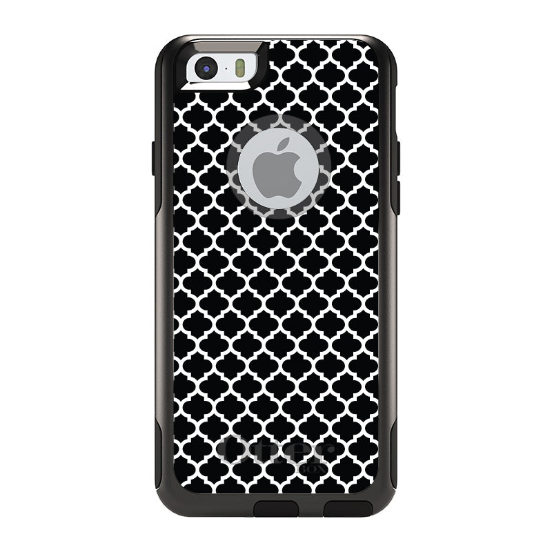 Black White Moroccan Lattice OtterBox Commuter Case for iPhone & Galaxy, view 4