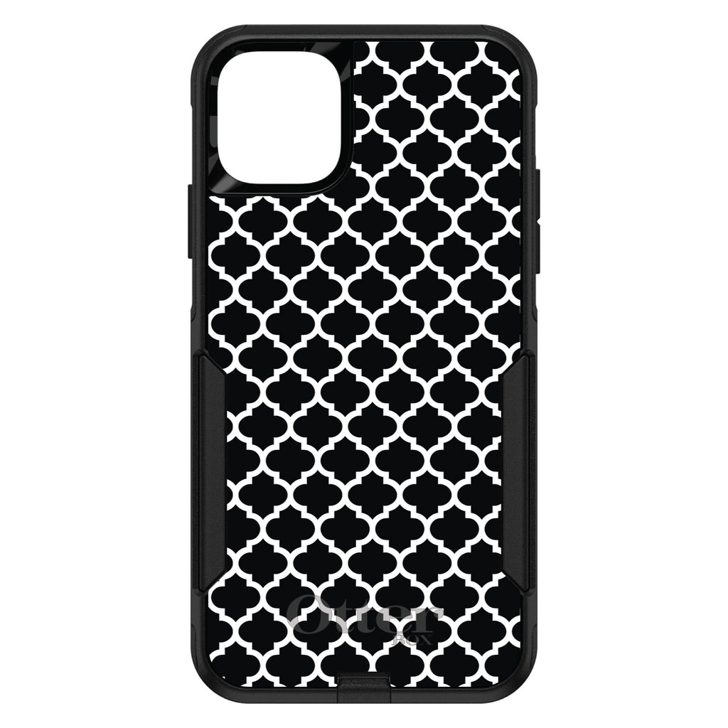 Black White Moroccan Lattice OtterBox Commuter Case for iPhone & Galaxy, view 2
