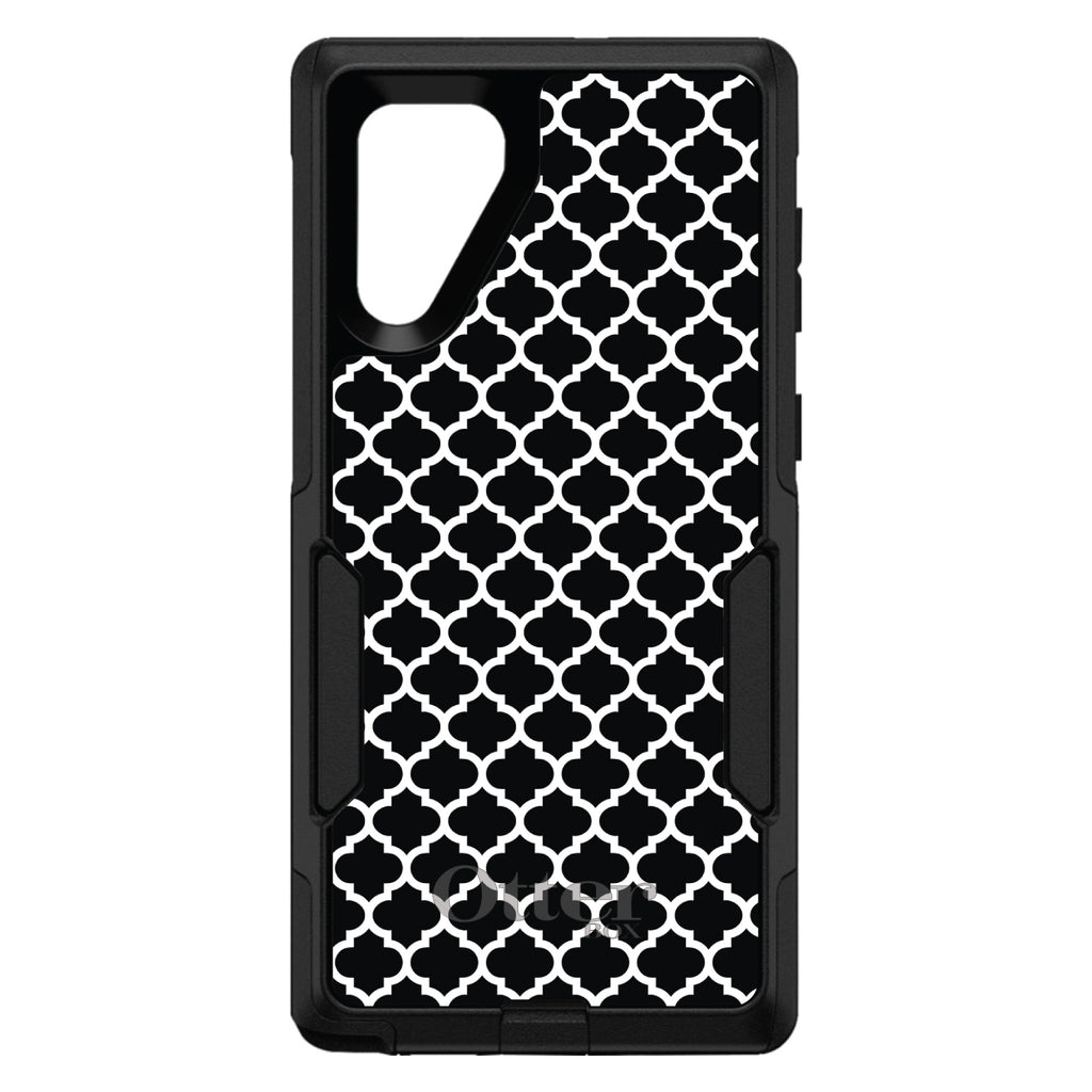 Black White Moroccan Lattice OtterBox Commuter Case for iPhone & Galaxy, view 13