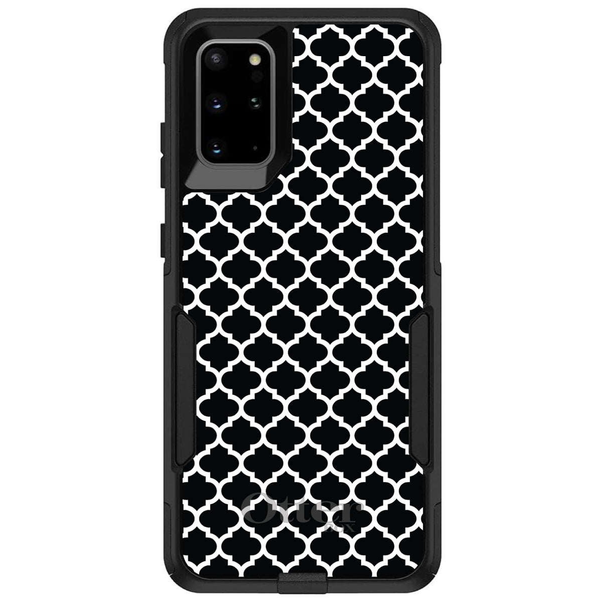 Black White Moroccan Lattice OtterBox Commuter Case for iPhone & Galaxy, view 6