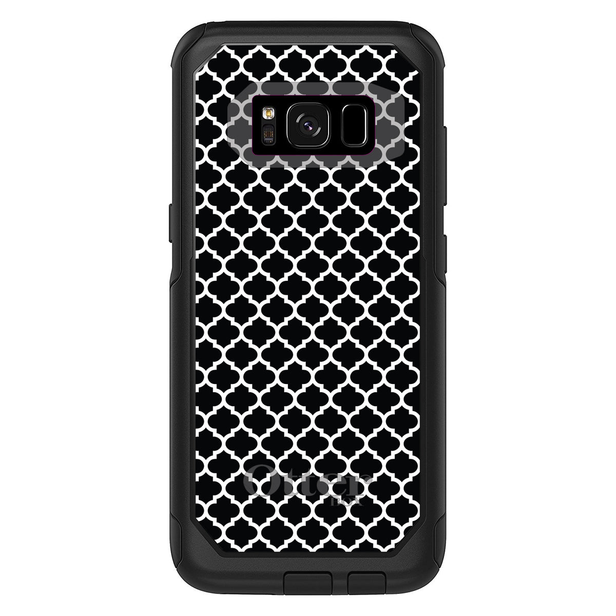 Black White Moroccan Lattice OtterBox Commuter Case for iPhone & Galaxy, view 10