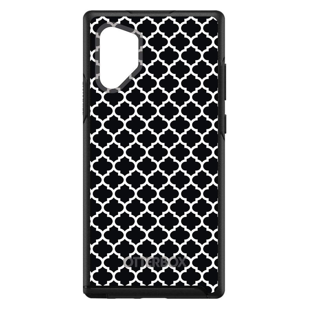 Black White Moroccan Lattice OtterBox Symmetry Case for iPhone & Galaxy, view 11