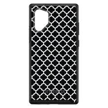 DistinctInk™ OtterBox Symmetry Series Case for Apple iPhone / Samsung Galaxy / Google Pixel - Black White Moroccan Lattice