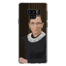 DistinctInk® Clear Shockproof Hybrid Case for Apple iPhone / Samsung Galaxy / Google Pixel -Ruth Bader Ginsburg Cartoon - RIP RBG