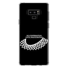 DistinctInk® Clear Shockproof Hybrid Case for Apple iPhone / Samsung Galaxy / Google Pixel - No Confirmation Until Inauguration - Ruth Bader Ginsburg - Dissent Colllar - RIP RBG