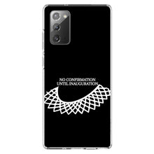 DistinctInk® Clear Shockproof Hybrid Case for Apple iPhone / Samsung Galaxy / Google Pixel - No Confirmation Until Inauguration - Ruth Bader Ginsburg - Dissent Colllar - RIP RBG