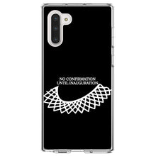 DistinctInk® Clear Shockproof Hybrid Case for Apple iPhone / Samsung Galaxy / Google Pixel - No Confirmation Until Inauguration - Ruth Bader Ginsburg - Dissent Colllar - RIP RBG