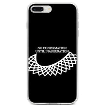 DistinctInk® Clear Shockproof Hybrid Case for Apple iPhone / Samsung Galaxy / Google Pixel - No Confirmation Until Inauguration - Ruth Bader Ginsburg - Dissent Colllar - RIP RBG