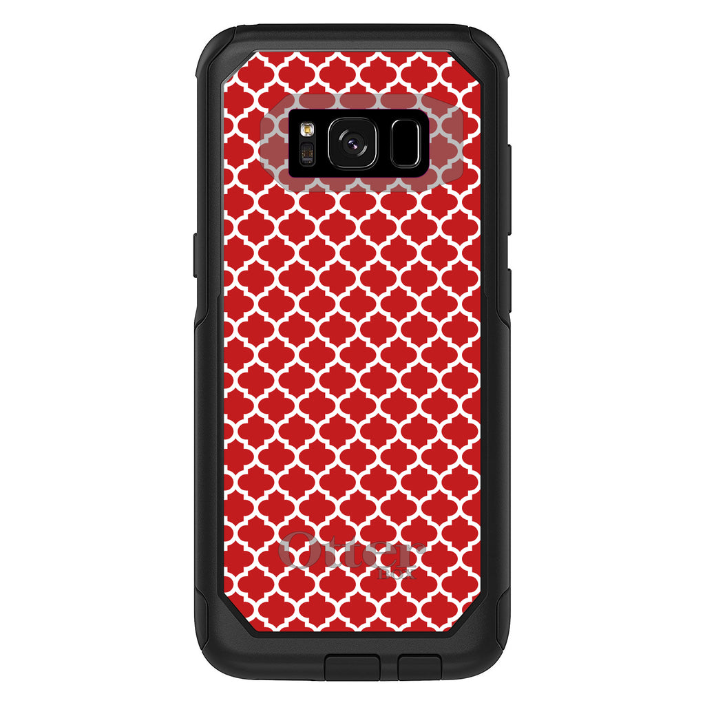 Red White Moroccan Lattice OtterBox Commuter Case for iPhone & Galaxy, view 10