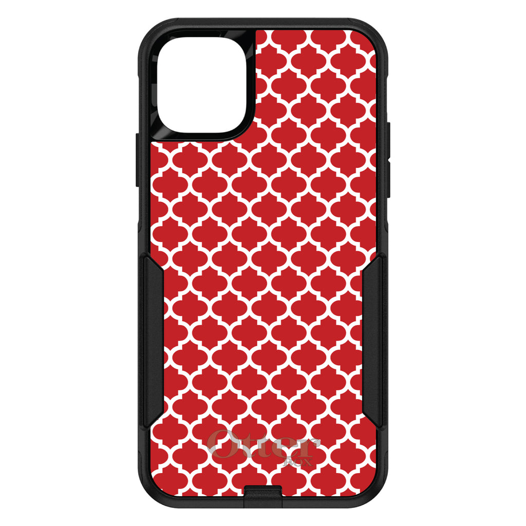 Red White Moroccan Lattice OtterBox Commuter Case for iPhone & Galaxy, view 2