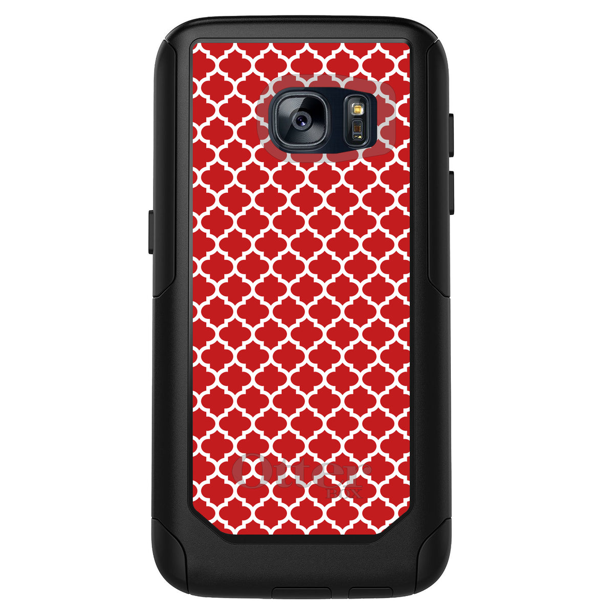 Red White Moroccan Lattice OtterBox Commuter Case for iPhone & Galaxy, view 11