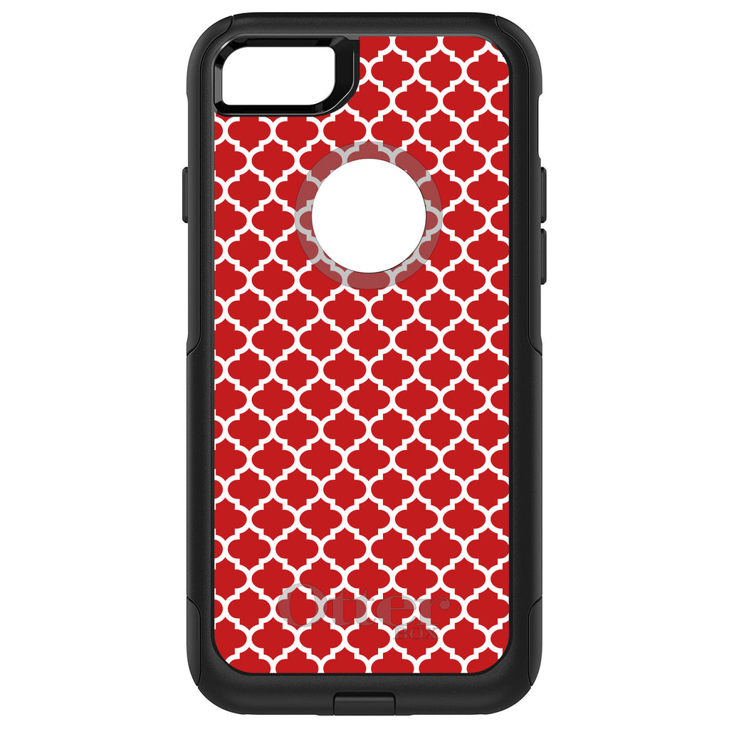 Red White Moroccan Lattice OtterBox Commuter Case for iPhone & Galaxy