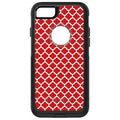 Red White Moroccan Lattice OtterBox Commuter Case for iPhone & Galaxy