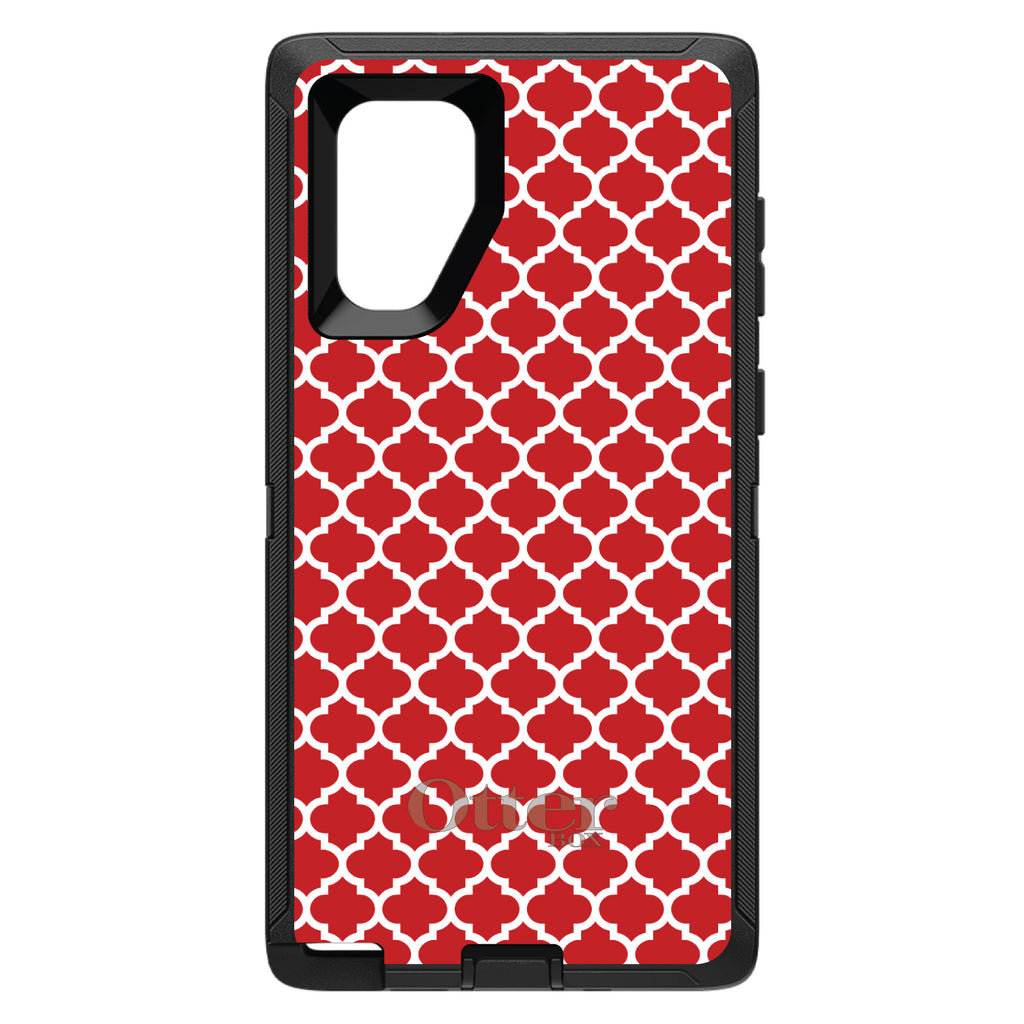 Red White Moroccan Lattice OtterBox Defender Case for iPhone & Galaxy, view 14