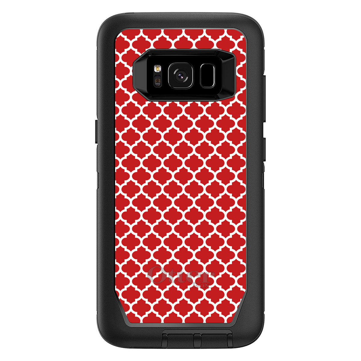 Red White Moroccan Lattice OtterBox Defender Case for iPhone & Galaxy, view 12