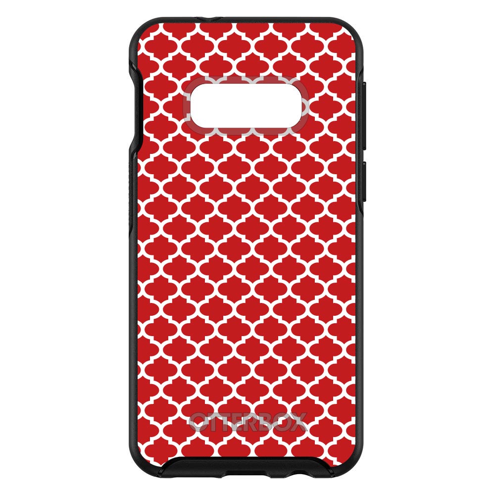Red White Moroccan Lattice OtterBox Symmetry Case for iPhone & Galaxy, view 7
