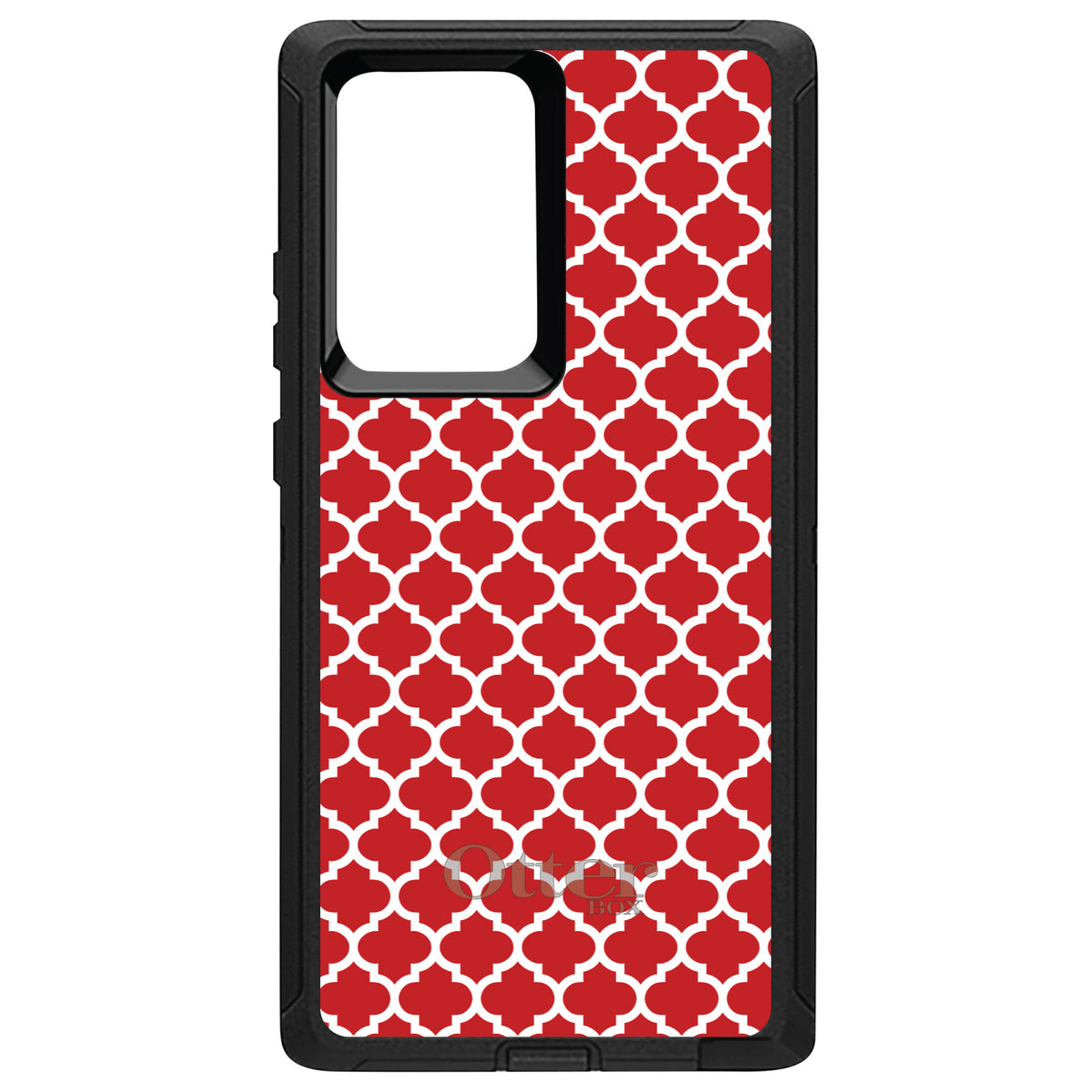 Red White Moroccan Lattice OtterBox Defender Case for iPhone & Galaxy, view 13