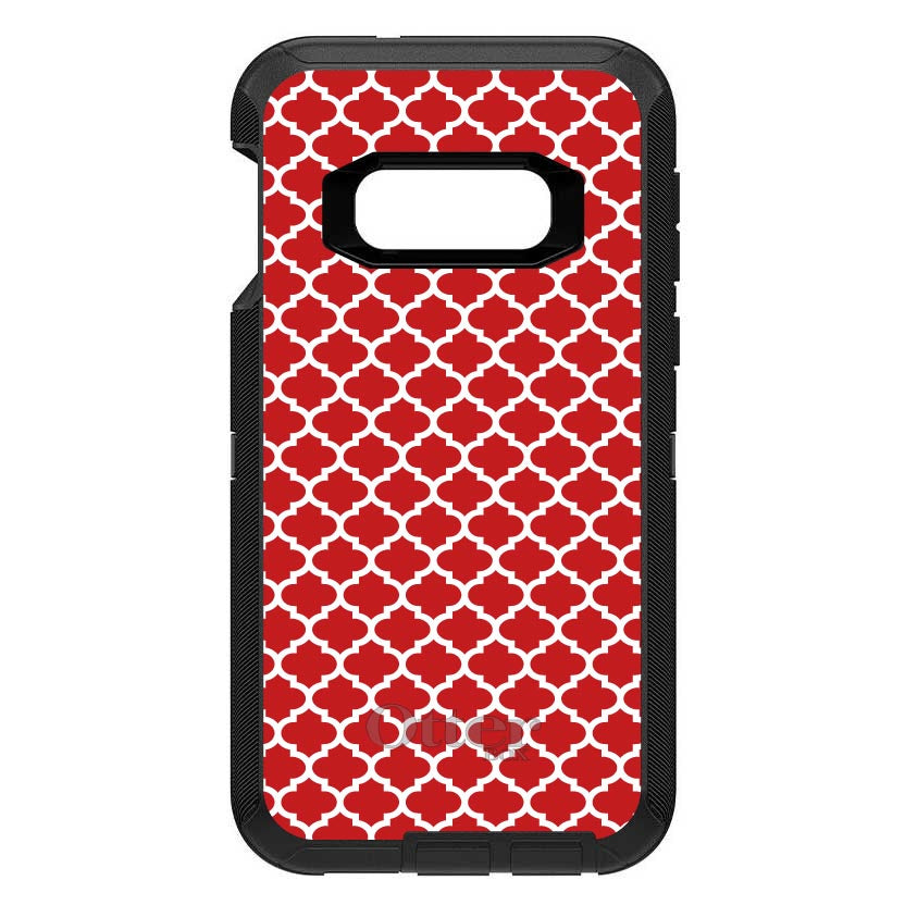 Red White Moroccan Lattice OtterBox Defender Case for iPhone & Galaxy, view 10