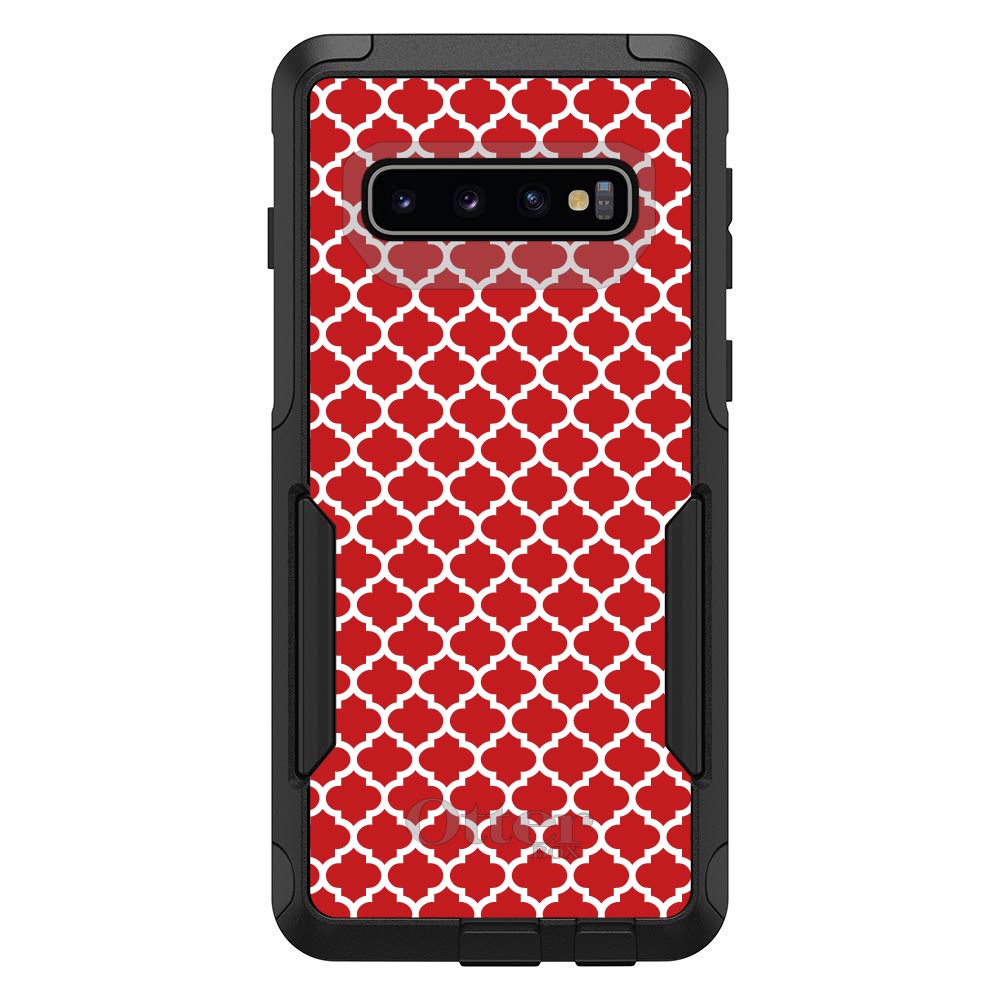 Red White Moroccan Lattice OtterBox Commuter Case for iPhone & Galaxy, view 7