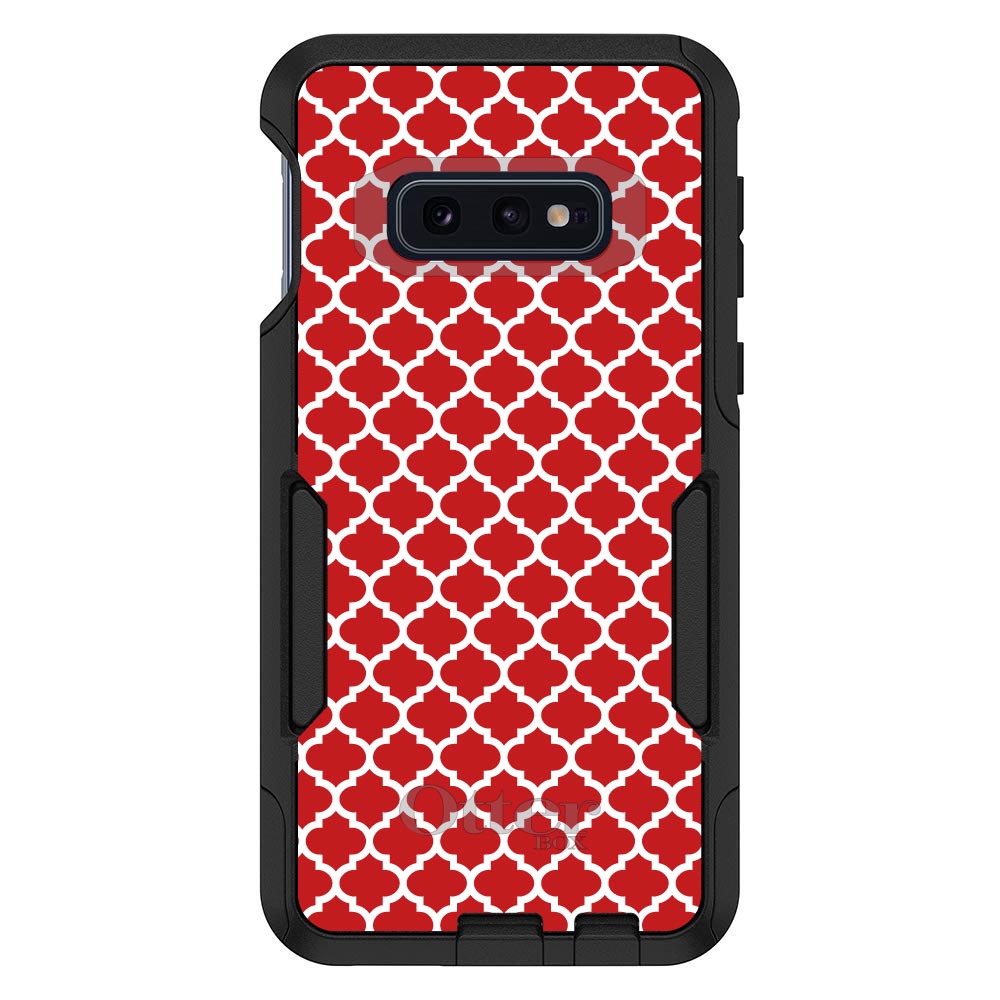 Red White Moroccan Lattice OtterBox Commuter Case for iPhone & Galaxy, view 8