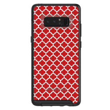 Red White Moroccan Lattice OtterBox Symmetry Case for iPhone & Galaxy
