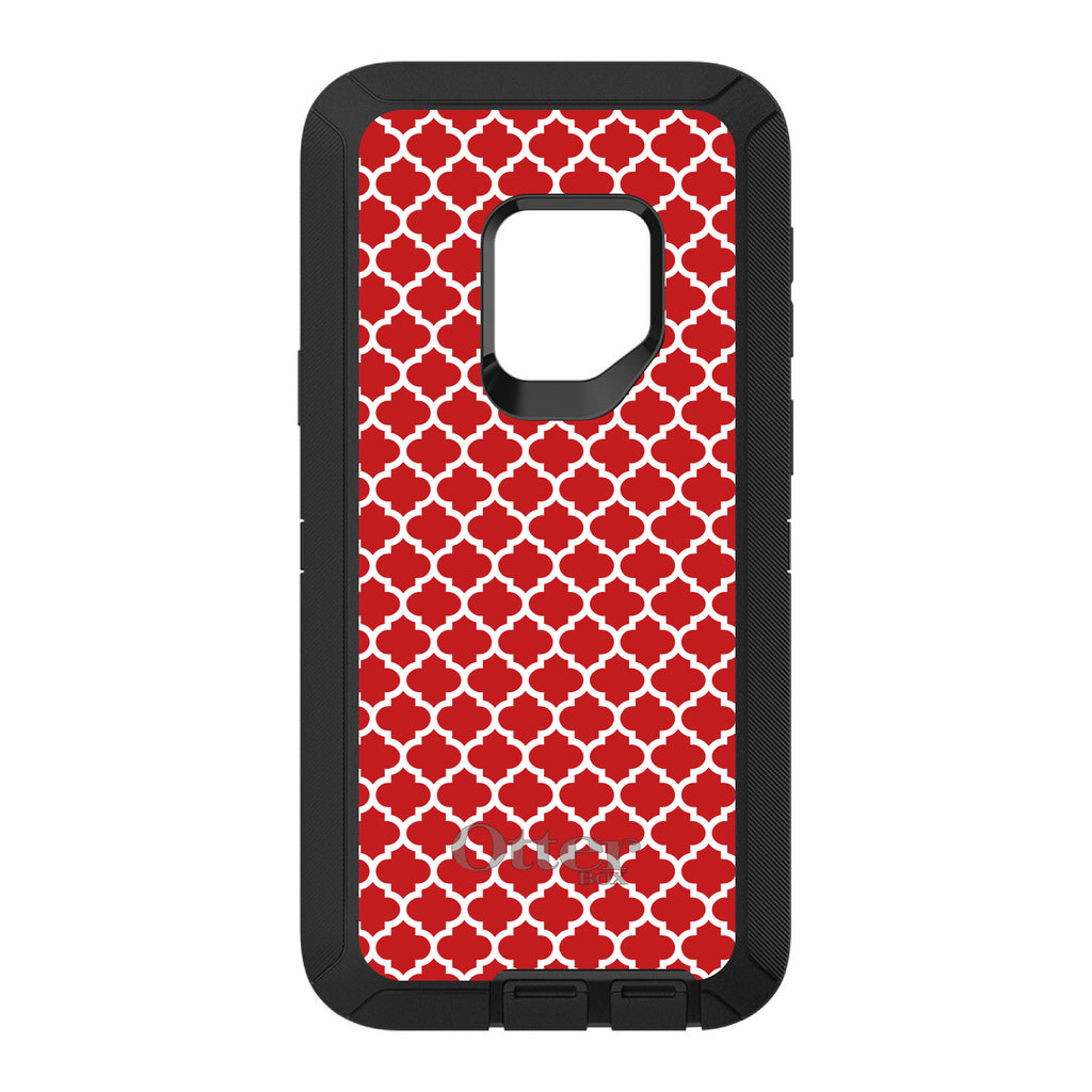 Red White Moroccan Lattice OtterBox Defender Case for iPhone & Galaxy, view 11