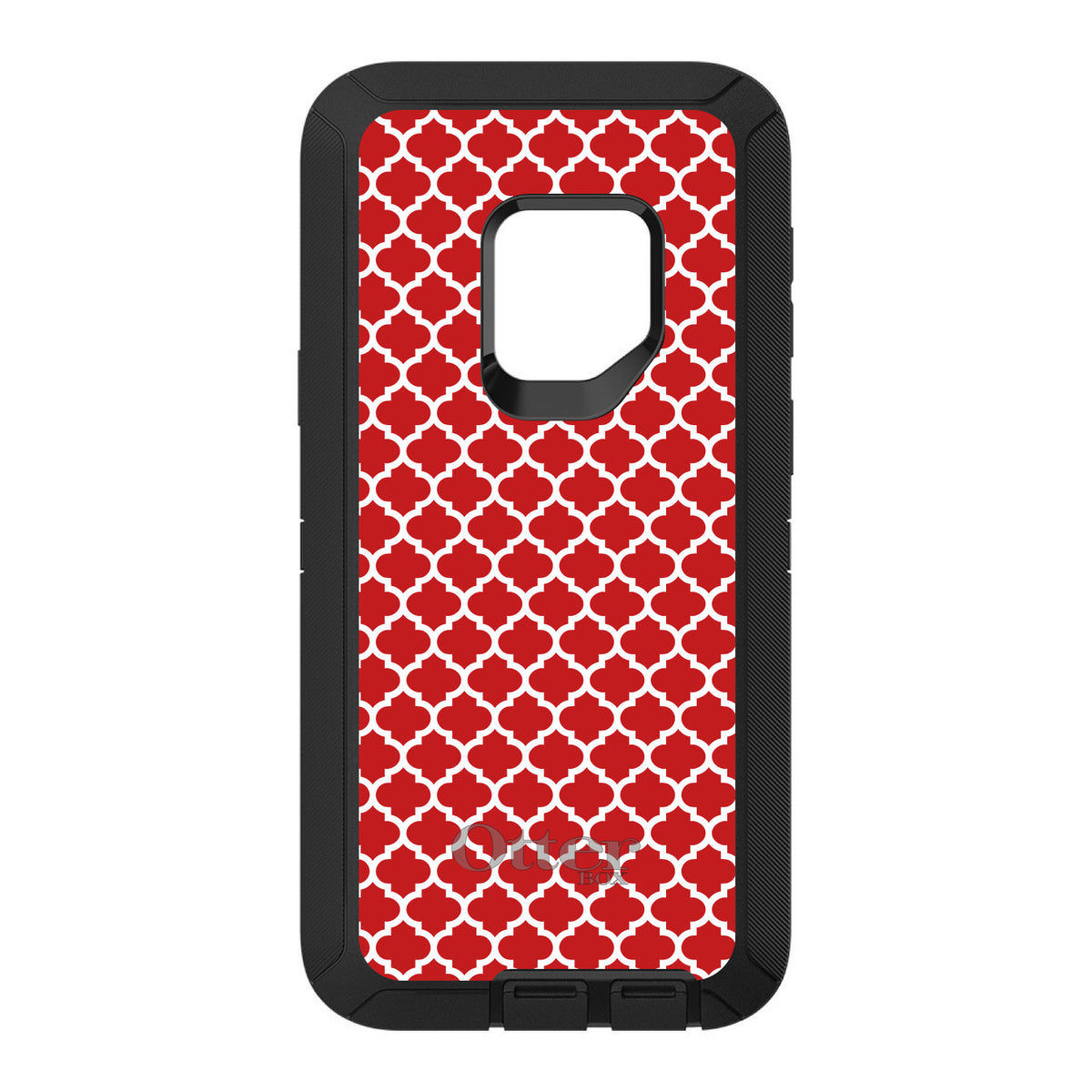 Red White Moroccan Lattice OtterBox Defender Case for iPhone & Galaxy, view 11