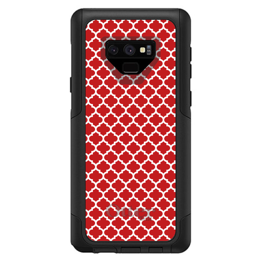 Red White Moroccan Lattice OtterBox Commuter Case for iPhone & Galaxy, view 15