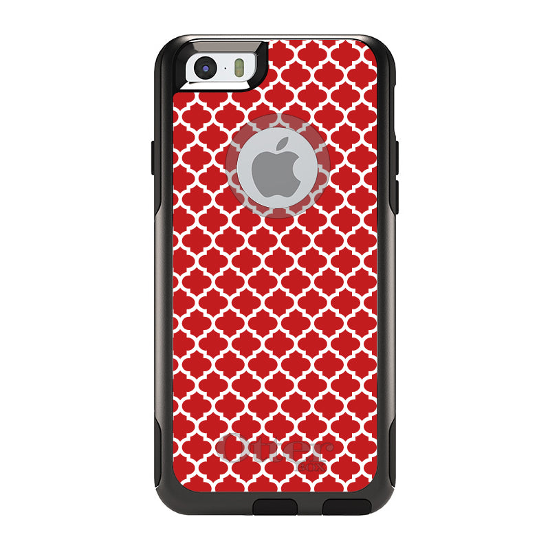 Red White Moroccan Lattice OtterBox Commuter Case for iPhone & Galaxy, view 4