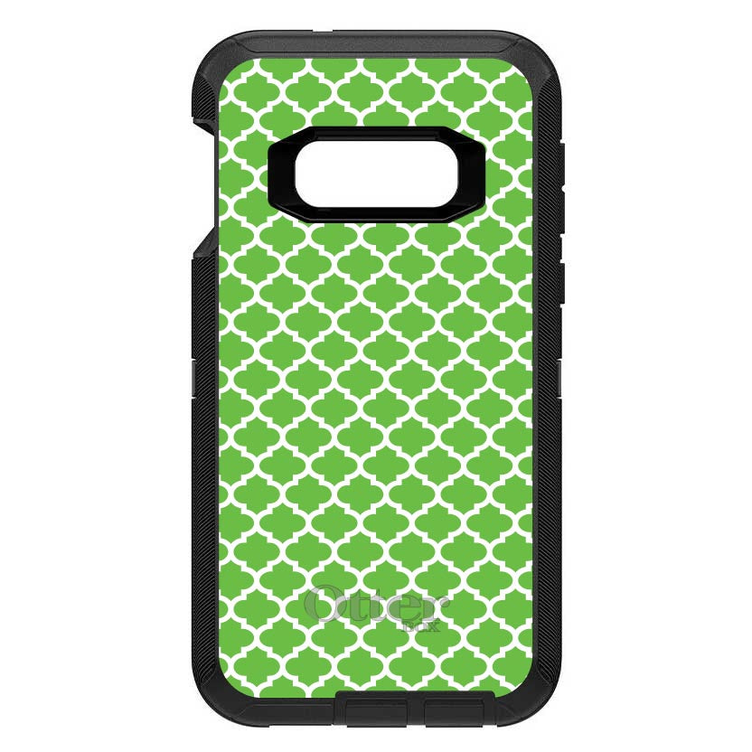 Green White Moroccan Lattice OtterBox Defender Case for iPhone & Galaxy, view 10