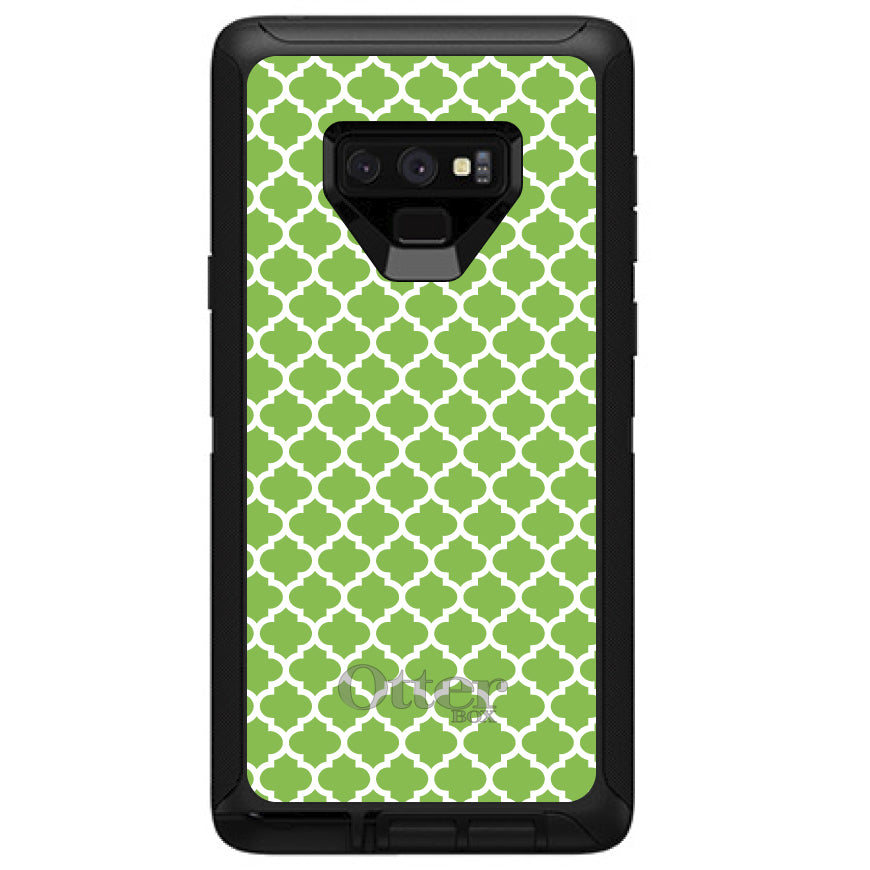 Green White Moroccan Lattice OtterBox Defender Case for iPhone & Galaxy, view 16