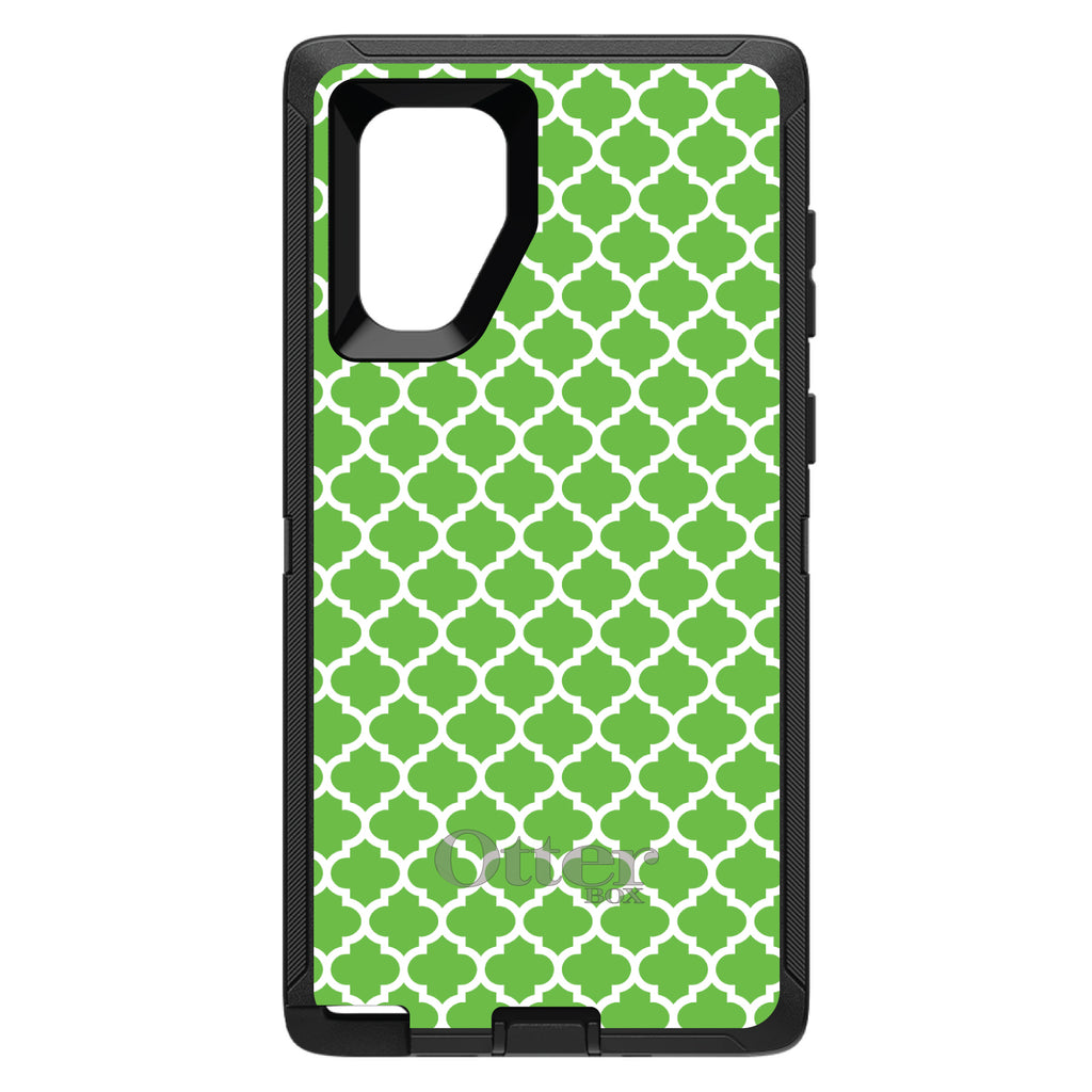 Green White Moroccan Lattice OtterBox Defender Case for iPhone & Galaxy, view 15