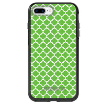 DistinctInk™ OtterBox Symmetry Series Case for Apple iPhone / Samsung Galaxy / Google Pixel - Green White Moroccan Lattice
