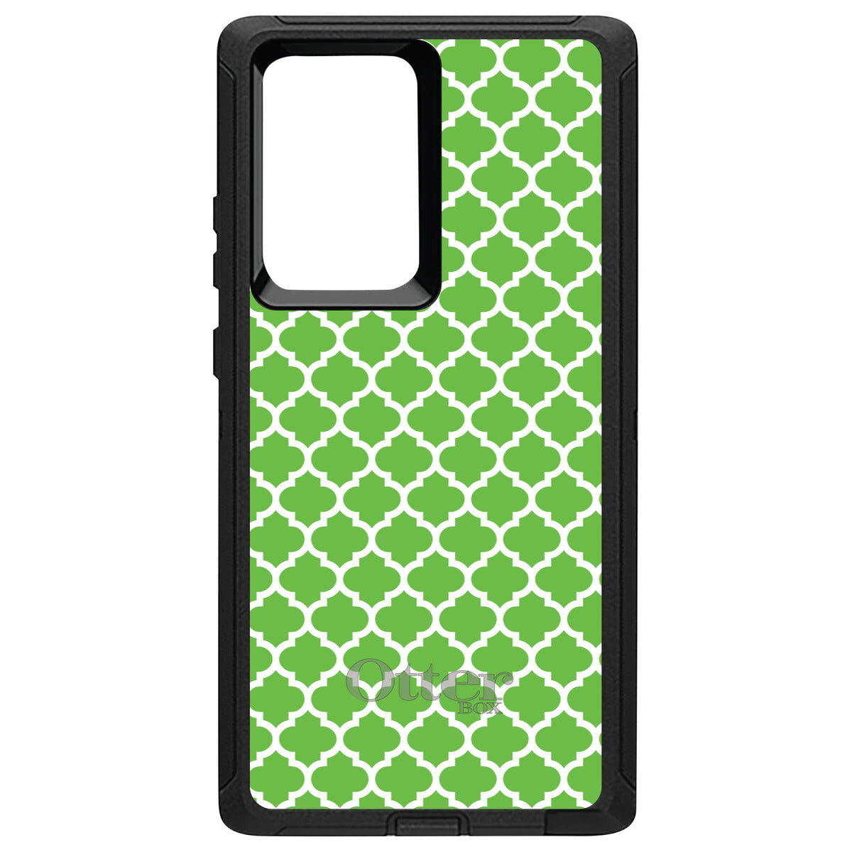 Green White Moroccan Lattice OtterBox Defender Case for iPhone & Galaxy, view 13