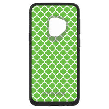 DistinctInk™ OtterBox Symmetry Series Case for Apple iPhone / Samsung Galaxy / Google Pixel - Green White Moroccan Lattice