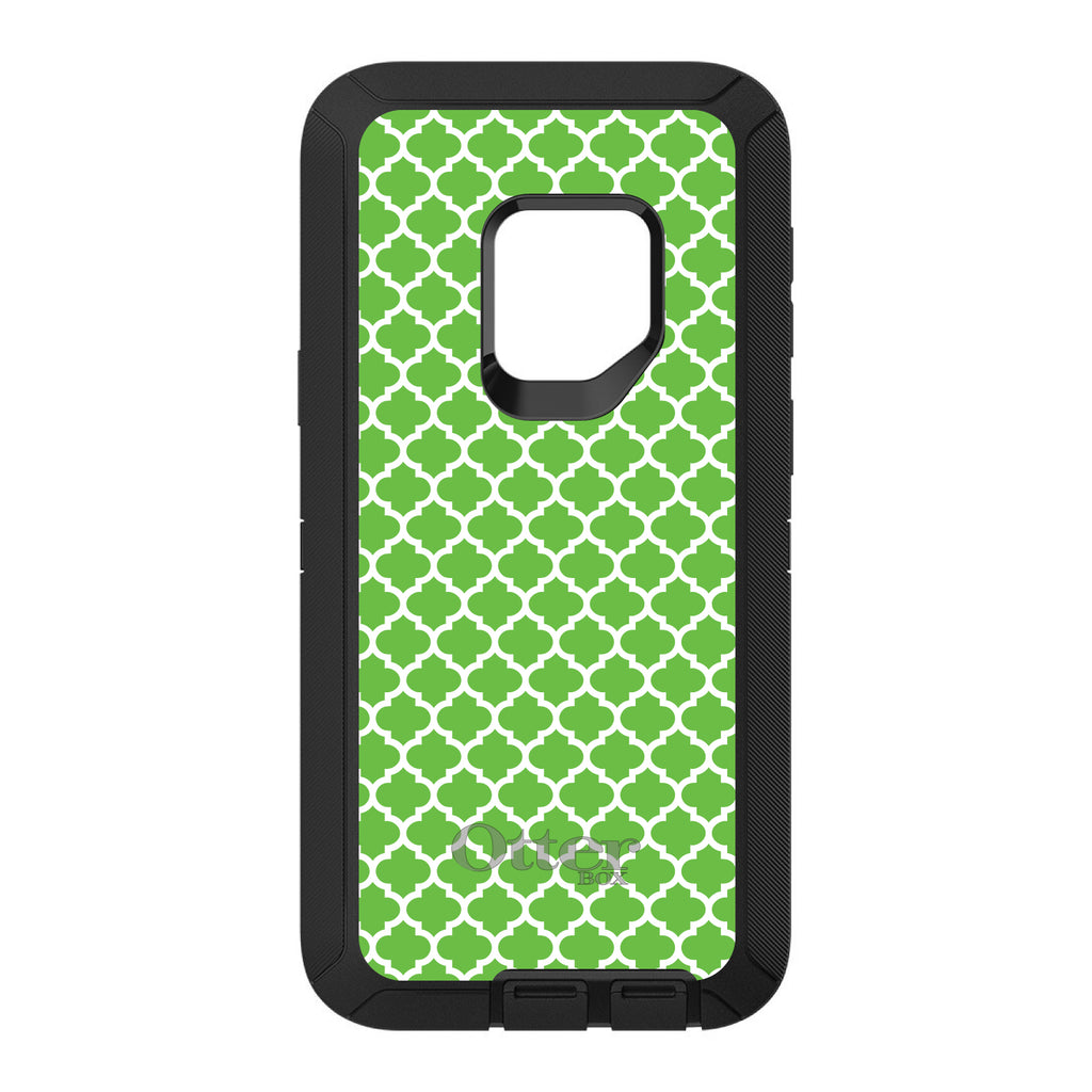 Green White Moroccan Lattice OtterBox Defender Case for iPhone & Galaxy, view 11