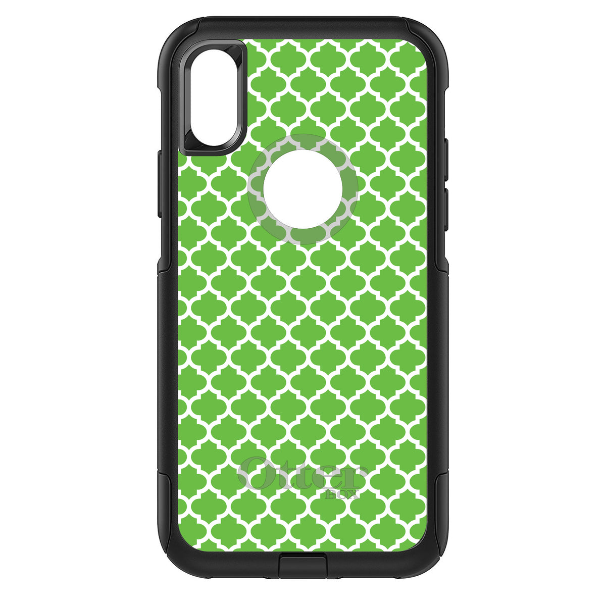 Green White Moroccan Lattice OtterBox Commuter Case for iPhone & Galaxy, view 3