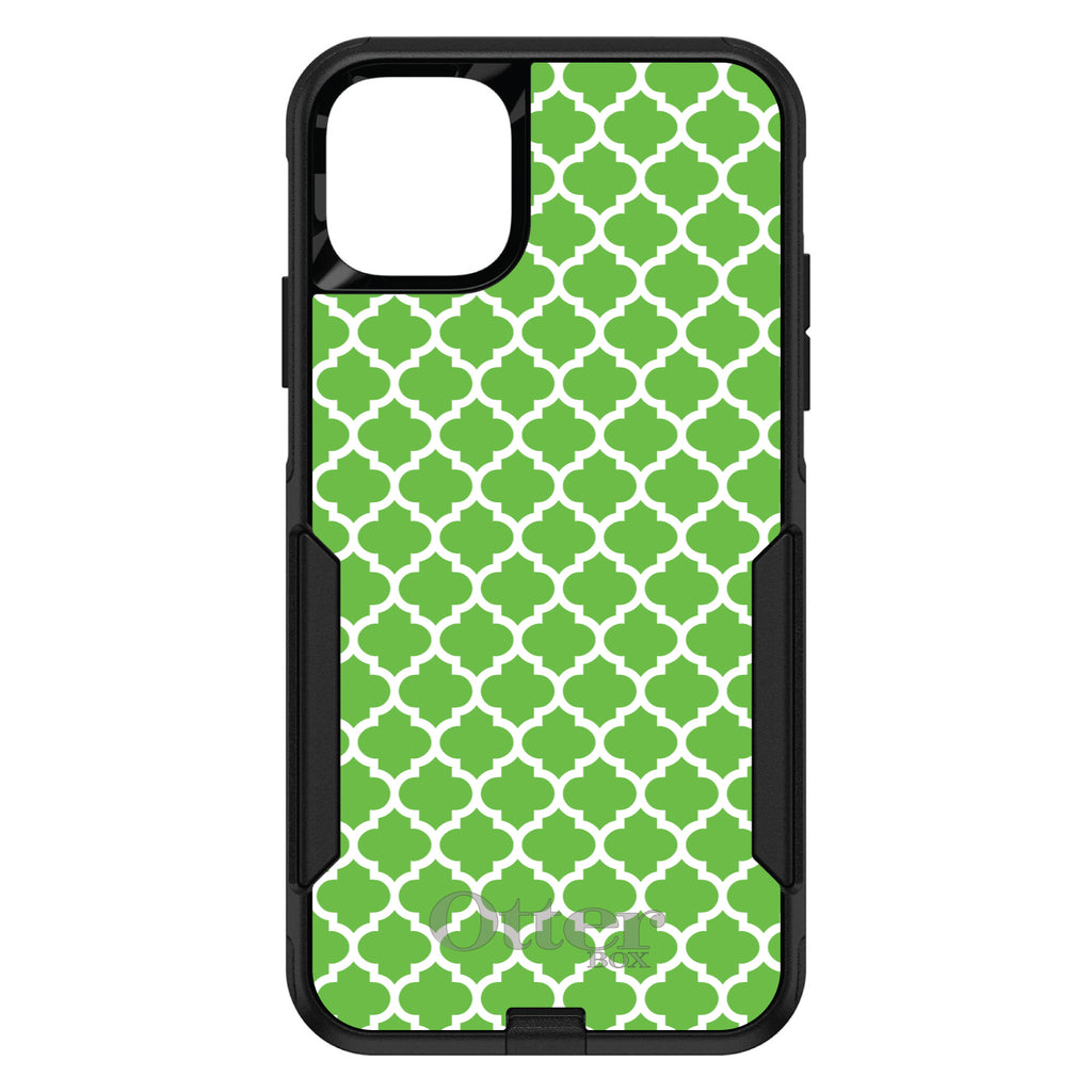 Green White Moroccan Lattice OtterBox Commuter Case for iPhone & Galaxy, view 2
