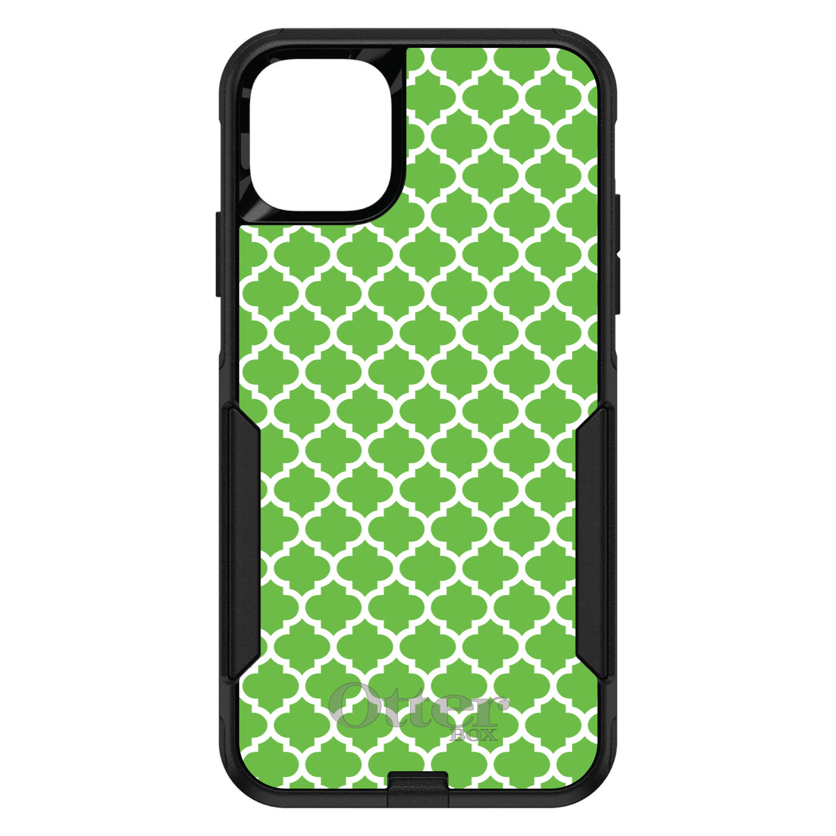Green White Moroccan Lattice OtterBox Commuter Case for iPhone & Galaxy, view 2