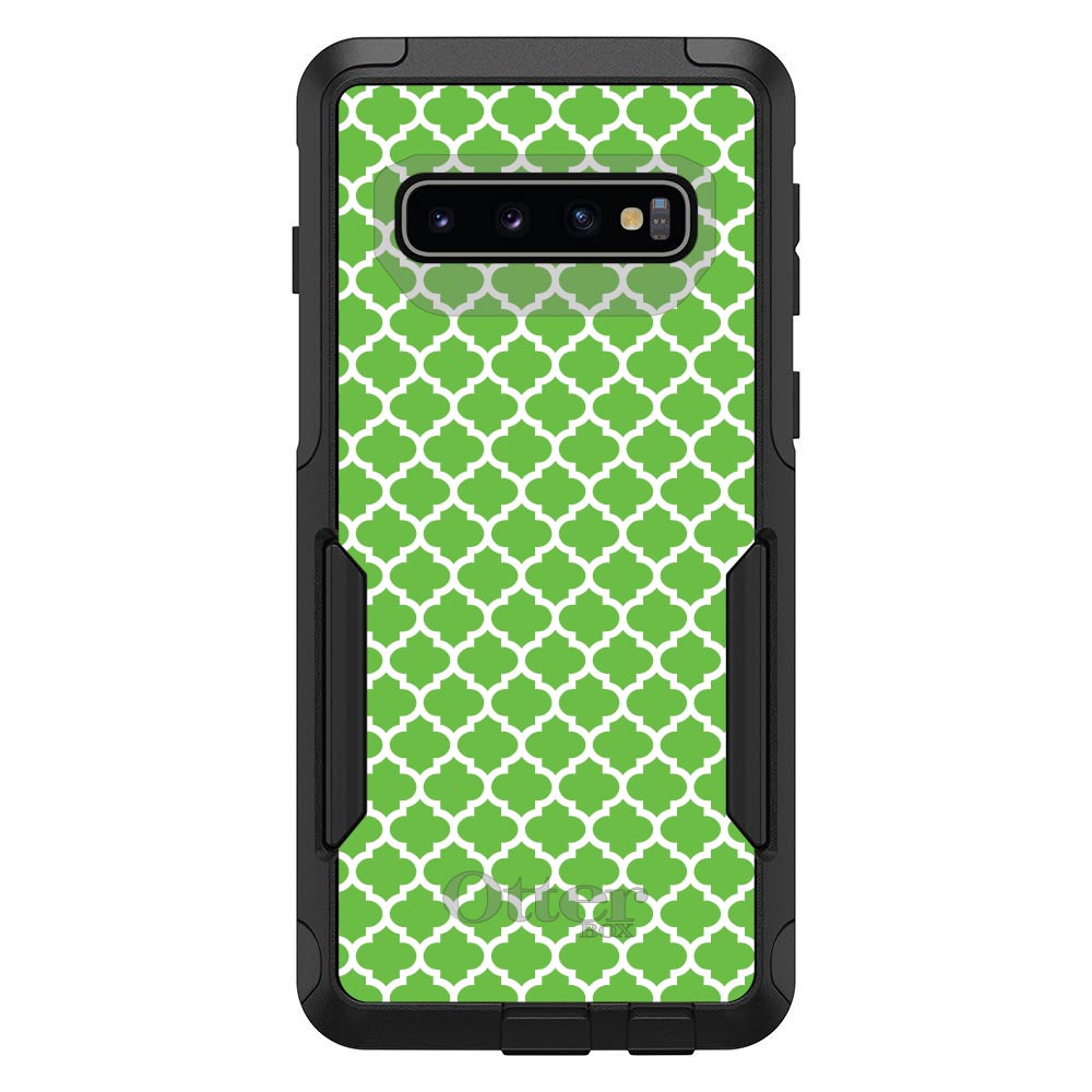 Green White Moroccan Lattice OtterBox Commuter Case for iPhone & Galaxy, view 7
