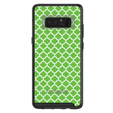DistinctInk™ OtterBox Symmetry Series Case for Apple iPhone / Samsung Galaxy / Google Pixel - Green White Moroccan Lattice