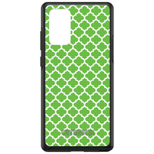 DistinctInk™ OtterBox Symmetry Series Case for Apple iPhone / Samsung Galaxy / Google Pixel - Green White Moroccan Lattice