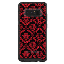 Black Red Damask Pattern OtterBox Symmetry Case for iPhone & Galaxy
