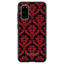 Black Red Damask Pattern OtterBox Symmetry Case for iPhone & Galaxy