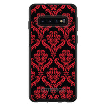 Black Red Damask Pattern OtterBox Symmetry Case for iPhone & Galaxy