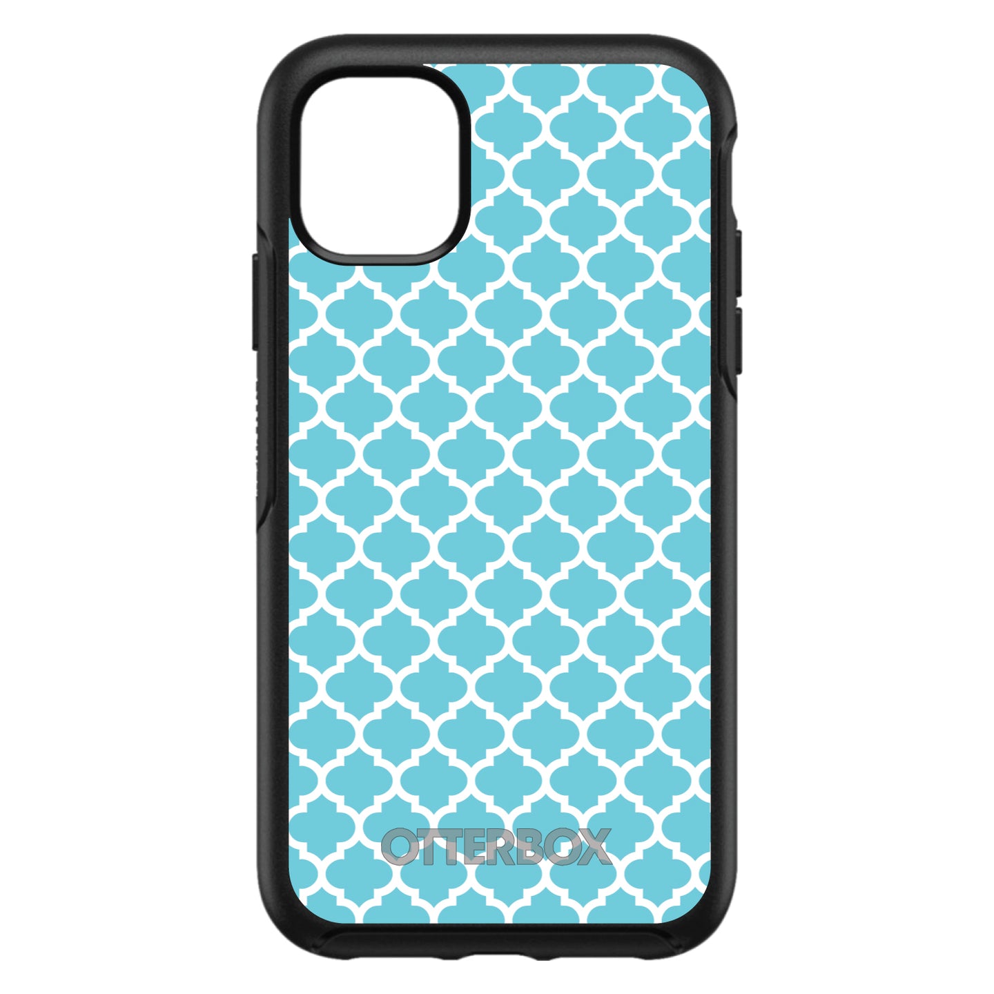 Light Blue White Moroccan Lattice OtterBox Symmetry Case for iPhone & Galaxy