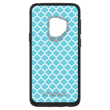 Light Blue White Moroccan Lattice OtterBox Symmetry Case for iPhone & Galaxy