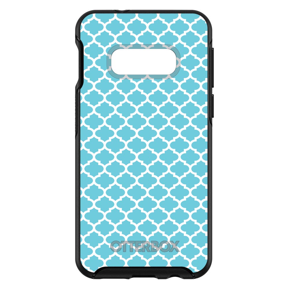 Light Blue White Moroccan Lattice OtterBox Symmetry Case for iPhone & Galaxy, view 7