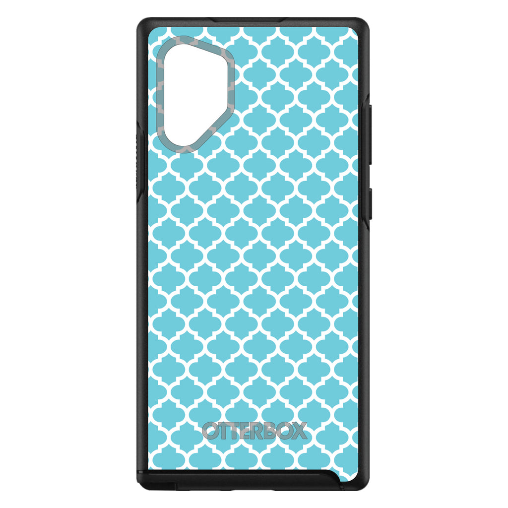 Light Blue White Moroccan Lattice OtterBox Symmetry Case for iPhone & Galaxy, view 11
