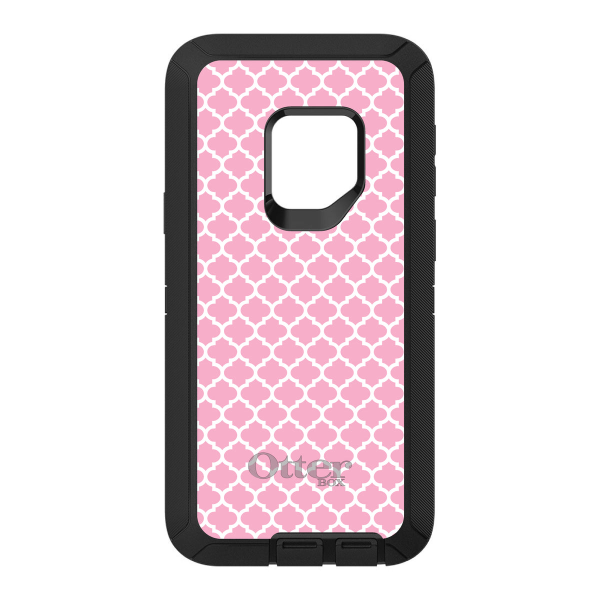 Pink White Moroccan Lattice OtterBox Defender Case for iPhone & Galaxy, view 11